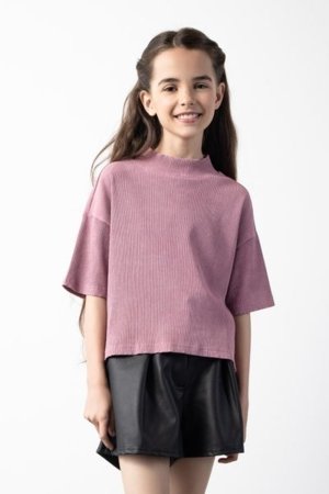 COCCODRILLO marškinėliai CRAFT PUNK GIRL JUNIOR, rožiniai, ZC5143901CGJ-033-164, 164 cm 
