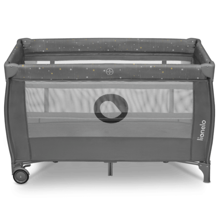 LIONELO lovelė-maniežas STEFI PLUS, Grey multicolor, LO-STEFI PLUS 