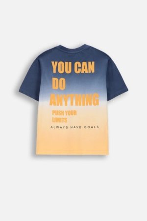 COCCODRILLO marškinėliai trumpomis rankovėmis, mėlyni, WC6143202MBJ-022-128, 128 cm 