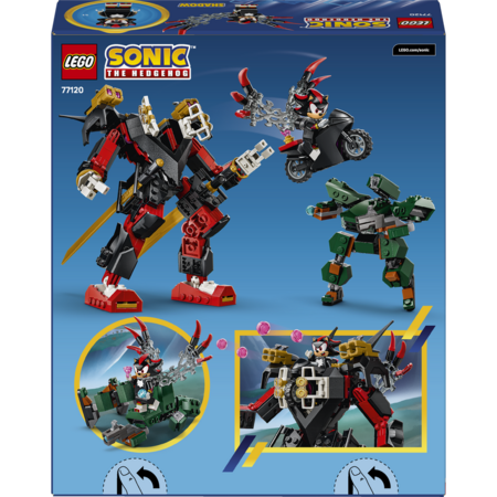 77120 LEGO® Sonic the Hedgehog™ Shadow robotas prieš „G.U.N. Trooper“ 