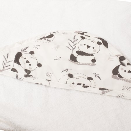 MARKLAND muslino rankšluostis su gobtuvu PURE MUSLIN, 75x75 cm., Panda, 18-25PA 