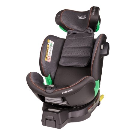 MILLI Automobilinė kėdutė ALL STAGES, Gray mesh, ST-5 (40-150cm) 