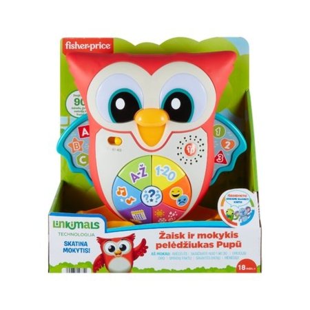 FISHER PRICE muzikinis,interaktyvus  pelėdžiukas Pupū, lietuviškai įgarsintas, HNK87 HNK87