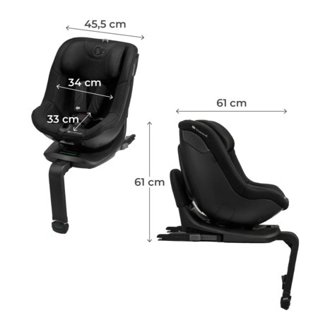 KINDERKRAFT automobilinė kėdutė I-GUARD PRO I-SIZE, 61-105 cm., Black, KCIGUAPRBLK000N 