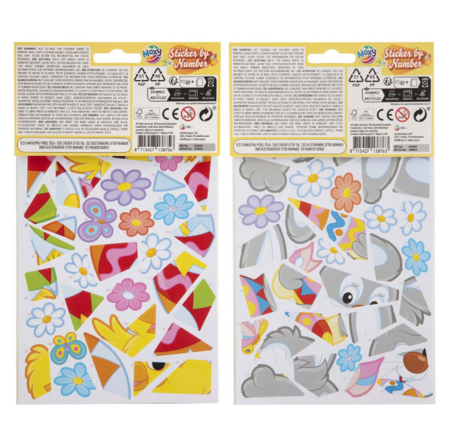 MOXY Easter sticker by numbers assort., 810045 