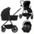 LIONELO universalus vežimėlis MERIL 3in1, Black onyx 
