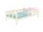 BENLEMI lova FENCE, 90x200 cm., White, 0023/90X200-BIL-BEZ 