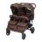 BABYTROLD sportinis vežimėlis dvyniams OS2, Chocolate, 13-82BRO 