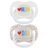 CANPOL BABIES silikoninis simetrinis čiulptukas LoveMum&Dad, 0-6m, 2 vnt., 34/939 