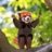 MAKEBUG 3D popierinė delionė Red Panda, MB-B-0013 