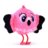 BOUNCIBLES pliušinis flamingas Mimi, 5001 