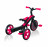 GLOBBER triratukas Trike Explorer 4in1, raudonas, 632-102 632-102