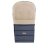 MILLI reguliuojamas vokelis į vežimėlį IGROW 4.0 wool premium, melange navy blue, 84/106x45cm, 3-3-3-Z-M-107 