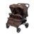 BABYTROLD sportinis vežimėlis dvyniams OS2, Chocolate, 13-82BRO 