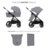 KINDERKRAFT universalus vežimas 2IN1 NEA 2.0, platinum grey, KSNEA002GRY2000 