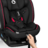 LIONELO automobilinė kėdutė AART I-SIZE, Black carbon red,  40-150 cm., LO-AART I-SIZE 