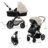 KINDERKRAFT universalus vežimėlis MOOV 2 AIR 3in1 EVA WHEELS, moonlight grey, KSMOOV02GRYEV00 