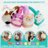 SQUISHMALLOWS pliušinės Bluetooth ausinės Lola, HMSQMBT-LOLA 