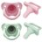 DR. BROWNS vientisas silikoninis čiulptukas, 0-6 mėn., 2 vnt., Pink/green, PS12007-INTL 