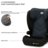 KINDERKRAFT automobilinė kėdutė I-SPARK 2 PLUS I-SIZE, 100-150 cm., Black, KCISPA02BLKPL00 