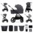 KINDERKRAFT universalus vežimas 2IN1 NEA 2.0, deep grey, KSNEA002DGR2000 