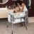 CHICCO vystymo stalas su vonele CUDDLE&BUBBLE, Graphite melange, 04079348040000 