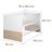 ROBA baldų komplektas GABRIELLA, White/Oak, 42491A-42472 