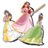 MOXY DISNEY PRINCESS nutrinamų lipdukų rinkinys, TT045200 