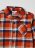 OVS BOY9-36M SHIRTS L/S 2M 12-18 ORANGE/BLUE CHECK 001849999 