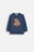 COCCODRILLO marškinėliai FOREST FRIENDS BOY NEWBORN, mėlyni, ZC5143103FBN-015-080, 80 cm 