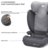 KINDERKRAFT automobilinė kėdutė I-SPARK 2 PLUS I-SIZE, 100-150 cm., Grey, KCISPA02GRYPL00 