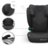 KINDERKRAFT automobilinė kėdutė JUNIOR FIX 2 PLUS, 100-150 cm., Black, KCJUFI20BLKPL0N 