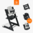 STOKKE maitinimo kėdutė su buomeliu ir paminkštinimu TRIPP TRAPP, black, nordic grey, 685000 