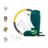 KINDERKRAFT automobilinė kėdutė JUNIOR FIX 2 PLUS, 100-150 cm., Green, KCJUFI20GREPL0N 
