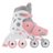 GLOBBER riedučiai Learning Skates 2 in 1, dydis 30-33, pasteliniai rožiniai, 783-210 