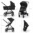 KINDERKRAFT universalus vežimėlis NEWLY 4in1 MINK PRO, classic black, KSNEWL00BLK400I 