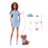 BARBIE Twinning Looks tamsiaplaukės lėlės ir šunelio rinkinys, JFP38 