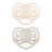 CANPOL BABIES silikoniniai simetriniai čiulptukai NUDE,  Creme, 0-6m,  2 vnt.,  23/228_cre 