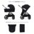 KINDERKRAFT universalus vežimas 2IN1 NEA 2.0, midnight black, KSNEA002BLK2000 