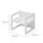 ROBA vaikiška kėdė ir stalas ROTATING SEATING FURNITURE, White, 450002WE 