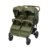BABYTROLD sportinis vežimėlis dvyniams OS2, Olive, 13-82OL 