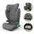 KINDERKRAFT automobilinė kėdutė JUNIOR FIX 2 PLUS, 100-150 cm., Grey, KCJUFI20GRYPL0N 