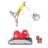 RUBBLE & CREW statybinė transporto priemonė Mega Powder Crane, 6073295 