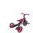GLOBBER triratukas Trike Explorer 4in1, raudonas, 632-102 632-102