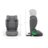 KINDERKRAFT automobilinė kėdutė JUNIOR FIX 2 PLUS, 100-150 cm., Grey, KCJUFI20GRYPL0N 