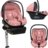 LIONELO automobilinė kėdutė su ISOFIX baze ASTRID I-SIZE, Pink coral, 40-87 cm. 