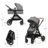 KINDERKRAFT universalus vežimėlis ESME 3in1, moonlight grey, KSESME00GRY3000 