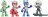 PJ MASKS figūrėlių rinkinys, 4 vnt, asort., F26475L0 F26475L0