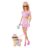 BARBIE Twinning Looks šviesiaplaukės lėlės ir šunelio rinkinys, JFP36 