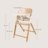LIONELO maitinimo kėdutė CELIA, White natural wood 